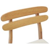  Stolac za blagovanje 2 pcs Prirodna i svijetla Čvrsto drvo | shoptok.hr