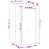  Vrtno spremište antracit 87 x 98 x 159 cm pocinčani čelik | shoptok.hr