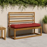  Jastučići za klupe VIANEN 2 kom. 100% poliester Crvena - Crvena 120 x 40 x 12 cm | shoptok.hr
