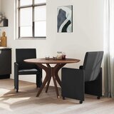  Blagovačke stolice s kotačima 2 pcs Crna 57 x 66 x 94 cm | Eponuda.com