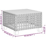 vidaXL 7-dijelni set vrtnih sofa od poliratana s jastucima bež | shoptok.hr