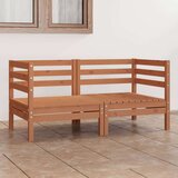  Vrtni kavč dvosed medeno rjava trdna borovina, (20698125) | Shoptok.si