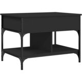 Furnova Klubska mizica črna 70x50x50 cm inženirski les in kovina, (21915374) | Shoptok.si