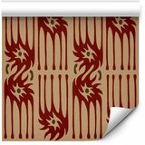  Tapeta - Red claws – irregular shapes on a paper background 50x1000 Standard | shoptok.hr