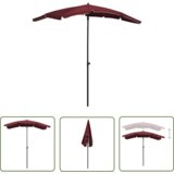  The Living Store Vrtni senčnik 200x130 cm bordo rdeč - Vrtni Senčnik, (21742791) Cene