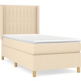 Maison Chic Box spring postelja - Vzmetna postelja z vzmetnico krem 90x200 cm blago SL20208, (21881330) | Shoptok.si
