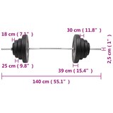  Dvoručni uteg s pločama 60 kg | shoptok.hr