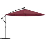  Konzolni suncobran s LED svjetlima 350 cm bordo Cijene