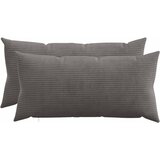  Presvlaka za jastuk 2 pcs HEERLEN Tamnosiva 40 x 70 cm Kord | shoptok.hr