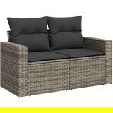  6-dijelni set vrtnih sofa od poliratana s jastucima sivi | shoptok.hr