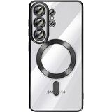 AVIZAR Ovitek za Galaxy S26 Ultra, združljiv z MagSafe, s kromiranim robom, Črna, (5000190511) | Shoptok.si