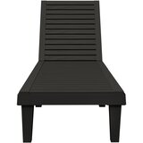  Ležaljka za sunčanje crna 155 x 58 x 83 cm od polipropilena | Eponuda.ba