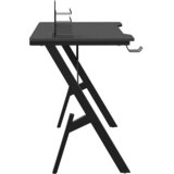  Igraći stol s nogama u obliku slova Y crni 90 x 60 x 75 cm | shoptok.hr