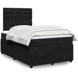 Maison Chic Box spring postelja - Vzmetna postelja z vzmetnico črna 120x200 cm žamet SL4489, (21887861) | Shoptok.si