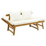Bessagi Garden Vrtni Ležalnik Pia, Naravne Barve, Akacija | Shoptok.si