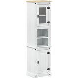  Kupaonski ormar Bijelo 50 x 40 x 185 cm Čvrsto borovo drvo | shoptok.hr