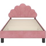  Otroški posteljni okvir z vznožjem Roza 80 x 200 cm Žamet, (5000104572) | Shoptok.si