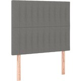 Maison Chic Posteljno vzglavje - Vzglavna omarica 2 kosa temno sivo 80x5x78/88 cm blago, (22077978) Cene