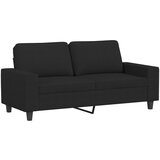 Maison Chic Dvosed kavč - Sofa - Kanape črn 140 cm blago, (21726596) Cene