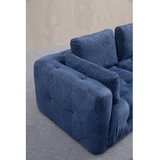 Atelier Del Sofa amaris 2 seater with pouffe navy blue ugaona sofa Cene