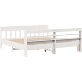 vidaXL Okvir kreveta bez madraca bijeli 200x200 cm od masivne borovine | shoptok.hr