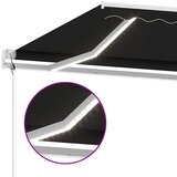  Automatska tenda sa senzorom za vjetar LED 600x300 cm antracit | shoptok.hr