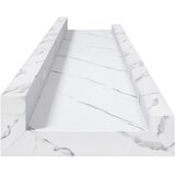  Polica na zidu s policom 2 pcs Bijeli mramor 60 x 9 x 3 cm | shoptok.hr