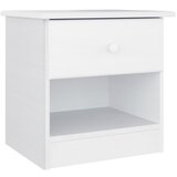 Maison Chic Nočna omarica - Nočna miza ALTA bela 41x35x41 cm trdna borovina, (21687069) Cene