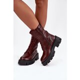 Boto Insulated workery women's with ornament Bordeaux Melisse | shoptok.hr