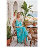 Isla Bonita By Sigris Dolge obleke Dolga Midi Obleka Modra Cene