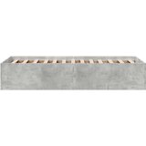 vidaXL Okvir kreveta boja betona 90 x 190 cm od konstruiranog drva | shoptok.hr