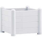  Povišena vrtna gredica PP bijela 43 x 43 x 35 cm | shoptok.hr