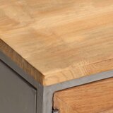 In TV omarica iz reciklirane tikovine in jekla 120x30x40 cm | Shoptok.si