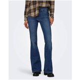 Only Hlače 15318462 ONLROSE HW RETRO FLARED Modra Cene