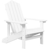  Vrtne stolice Adirondack sa stolićem HDPE bijele | shoptok.hr