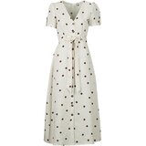 Vero Moda Dolge obleke VMJOAN S/S 7/8 SHIRT DRESS Bež Cene