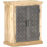 vidaXL Komoda s čeličnim vratima 60x35x75 cm od masivnog drva manga | shoptok.hr