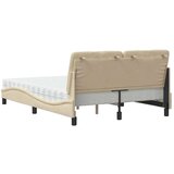  Krevet s madracem krem 140 x 190 cm od tkanine | shoptok.hr