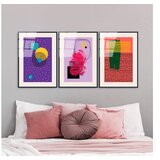 WALLXPERT dekorativna slika od kaljenog stakla (3 komada) uv 940 45 x 65 | ePonuda.com
