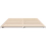 vidaXL Posteljni okvir Bela 150 x 200 cm Trdna borovina | Shoptok.si