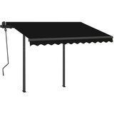  Tenda na ručno uvlačenje s LED svjetlima 3 x 2 5 m antracit | shoptok.hr