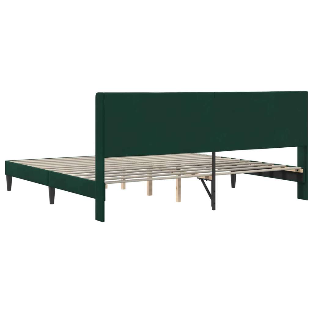  Okvir za krevet Tamnozelena 200 x 200 cm Baršun - Tamnozelena 200 x 200 cm | shoptok.hr
