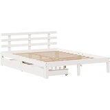vidaXL Okvir kreveta s ladicama bez madraca bijeli 120x190 cm | shoptok.hr