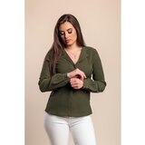 Fenzy Bluza S "V" Izrezom, Zelena | shoptok.hr