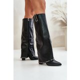 Kesi women's boots with a bent upper on a column black kaielia | ePonuda.com
