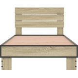 Okvir za krevet boja hrasta 90x190 cm konstruirano drvo i metal | shoptok.hr