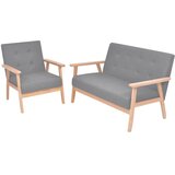  2-dijelni set sofa od tkanine svjetlosivi | shoptok.hr