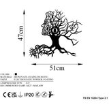 Opviq tree man black wall lamp | ePonuda.com