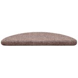  Prostirke za stepenice, samoljepljive, 20 kom. 56x17x3 cm, svijetlosmeđe, poluokrugle | shoptok.hr