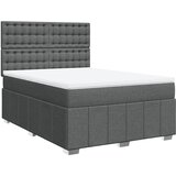  Krevet s oprugama i madracem tamnosivi 140x190 cm od tkanine | shoptok.hr
